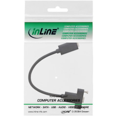 InLine 33441H Câble Adaptateur USB 3.1 Femelle C vers Prise Femelle C 0,2 m