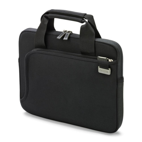 Dicota Sac à bandoulière Smart Skin 13-13.3 Pouces pour Ordinateur Portable et Tablette, Sacoche légère avec poignées, Noir