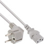 InLine 16653T câble électrique Gris 3 m CEE7/7 Coupleur C13 - Cables électriques (3 m, Male connector / Female connector, CEE7/7 InLine 16653T câble électrique Gris 3 m CEE7/7 Coupleur C13 - Cables électriques (3 m, Male connector / Female connector, CEE7/7