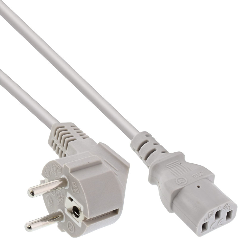 InLine 16650G câble électrique Gris 0,5 m Coupleur C13 CEE7/7 - Cables électriques (0,5 m, Male connector / Female connector, Co InLine 16650G câble électrique Gris 0,5 m Coupleur C13 CEE7/7 - Cables électriques (0,5 m, Male connector / Female connector, Co