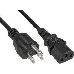 InLine 16655V câble électrique Noir 5 m Coupleur C13 NEMA 1-15P - Cables électriques (5 m, Male connector / Female connector, Co