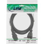 InLine 16655V câble électrique Noir 5 m Coupleur C13 NEMA 1-15P - Cables électriques (5 m, Male connector / Female connector, Co InLine 16655V câble électrique Noir 5 m Coupleur C13 NEMA 1-15P - Cables électriques (5 m, Male connector / Female connector, Co