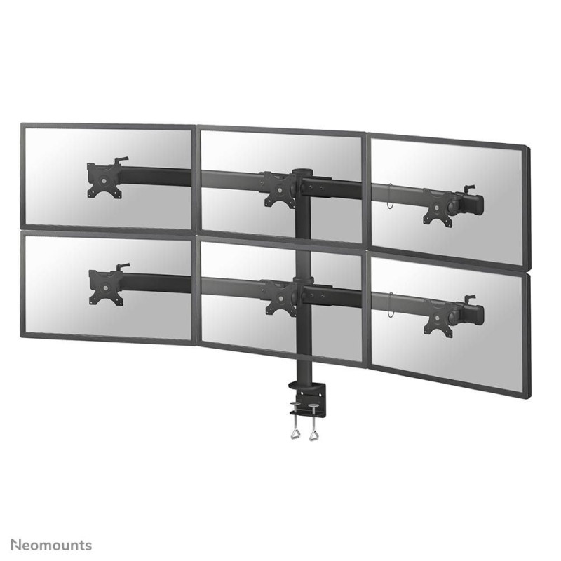 NewStar Support de Moniteur Noir FPMA-D700D6 sextuple 19-27 50kg NewStar Support de Moniteur Noir FPMA-D700D6 sextuple 19-27 50kg