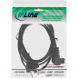 InLine 16650X Câble d'alimentation fiche Secteur vers fiche Euro 8 C7 coudée 0,5 m