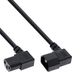 InLine 16650A câble électrique Noir 5 m Coupleur C13 Coupleur C14 - Cables électriques (5 m, Male connector / Female connector,