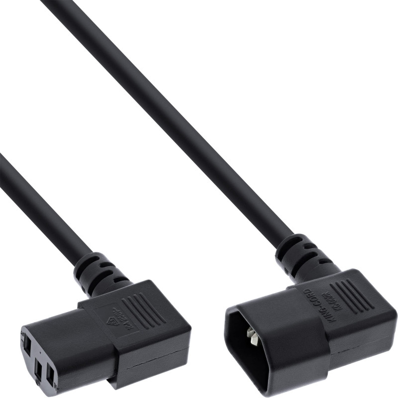 InLine 16650A câble électrique Noir 5 m Coupleur C13 Coupleur C14 - Cables électriques (5 m, Male connector / Female connector, InLine 16650A câble électrique Noir 5 m Coupleur C13 Coupleur C14 - Cables électriques (5 m, Male connector / Female connector,