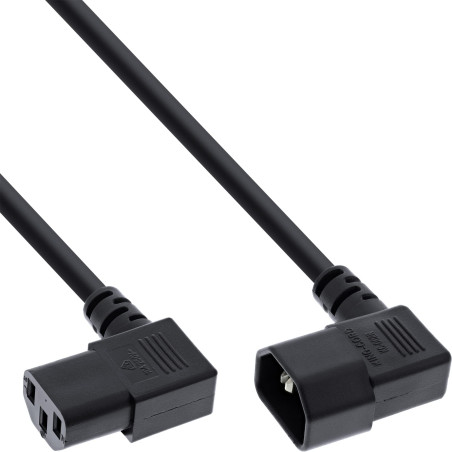 InLine 16650A câble électrique Noir 5 m Coupleur C13 Coupleur C14 - Cables électriques (5 m, Male connector / Female connector,
