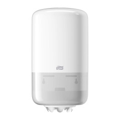 Tork 558000 Mini Distributeur de papier d'essuyage à dévidage central M1 - Design Elevation - Blanc