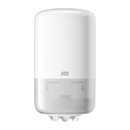 Tork 558000 Mini Distributeur de papier d'essuyage à dévidage central M1 - Design Elevation - Blanc