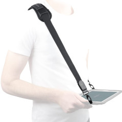 MOBILIS Bandoulière de Transport pour Tablette/Téléphone/Terminal de Saisie, Longueur Réglable 105-145 cm, 2 Points d'Accroche,