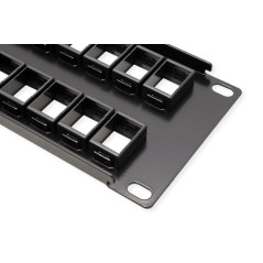 TRENDnet, TC-KP48, Panneau de Brassage Keystone 2U HD 48 Ports Vierge, boîtier de Montage en Rack en métal 2U 19", Panneau de Br