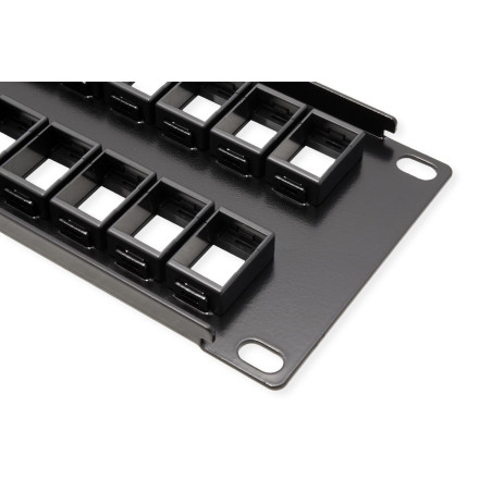 TRENDnet, TC-KP48, Panneau de Brassage Keystone 2U HD 48 Ports Vierge, boîtier de Montage en Rack en métal 2U 19", Panneau de Br