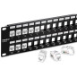 TRENDnet, TC-KP48, Panneau de Brassage Keystone 2U HD 48 Ports Vierge, boîtier de Montage en Rack en métal 2U 19", Panneau de Br TRENDnet, TC-KP48, Panneau de Brassage Keystone 2U HD 48 Ports Vierge, boîtier de Montage en Rack en métal 2U 19", Panneau de Br