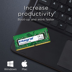 Integral 8GB DDR4 RAM 2666MHz SODIMM Module de mémoire pour ordinateur portable, notebook, MacBook