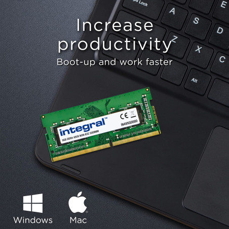 Integral 8GB DDR4 RAM 2666MHz SODIMM Module de mémoire pour ordinateur portable, notebook, MacBook