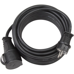 Brennenstuhl 1167810 Cordon prolongateur pour Chantier IP44, Noir, 10 m