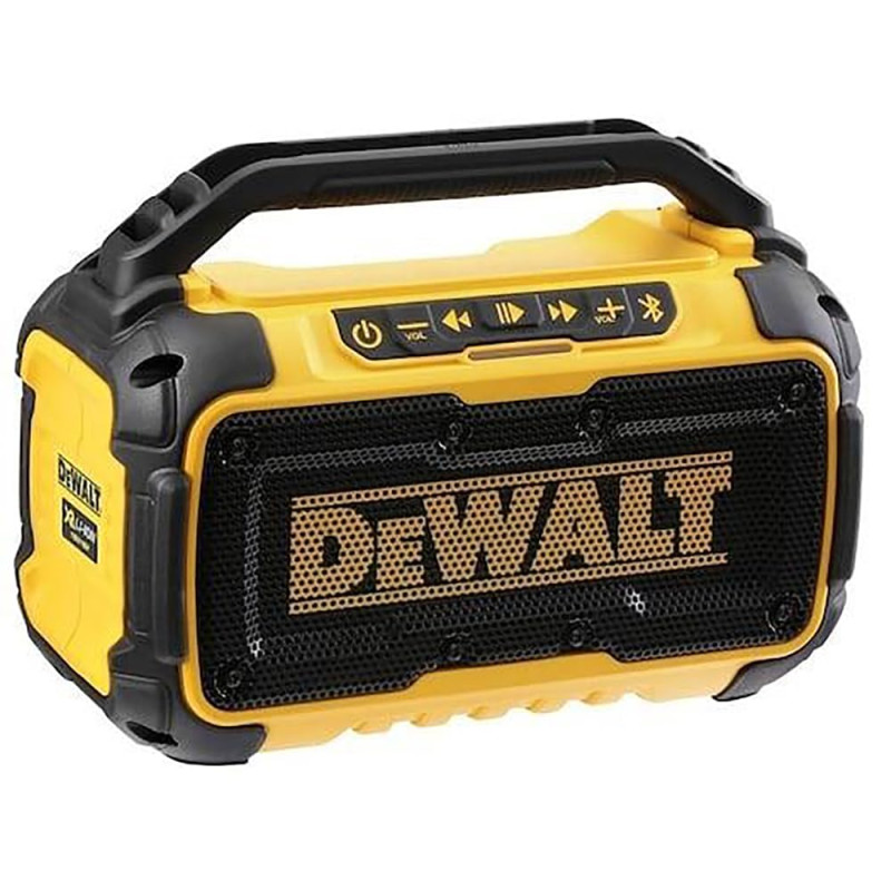 DEWALT - Enceinte Bluetooth XR 12V/18V - DCR011-XJ - Sans Fil - Enceinte Connectée avec Port USB - Connectabilité dans un Rayon DEWALT - Enceinte Bluetooth XR 12V/18V - DCR011-XJ - Sans Fil - Enceinte Connectée avec Port USB - Connectabilité dans un Rayon