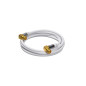 Goobay 70481 Câble D'Antenne SAT (Type 135 dB), Blindé 4 Fois, Blanc, 1m Longueur Goobay 70481 Câble D'Antenne SAT (Type 135 dB), Blindé 4 Fois, Blanc, 1m Longueur