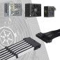 SilverStone Technology SST-PP07E-MBB - Câble d'extension Gainé de 30 cm, Carte mère 24 Broches à 24 broches, Noir + Blanc 40213 SilverStone Technology SST-PP07E-MBB - Câble d'extension Gainé de 30 cm, Carte mère 24 Broches à 24 broches, Noir + Blanc 40213