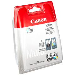Canon PG-560 CL-561 Pack de Cartouches Noir et Couleur (Multipack Plastique)