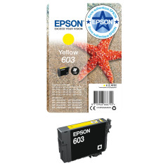 Epson 603 Etoile de Mer Jaune, Cartouche d'encre d'origine, XP-2100 XP-2105 XP-2150 XP-2155 XP-3100 XP-3105 XP-3150 XP-3155 XP-4