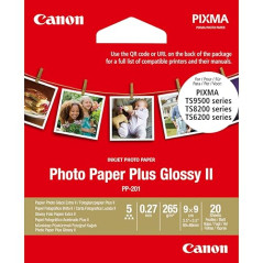 Canon PP-201 Papier Photo Brillant Format Carré 9x9cm (20 feuilles)