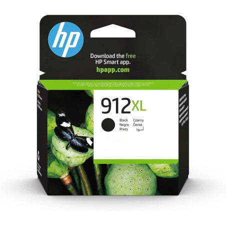 HP 912XL, Cartouche d'encre noir, rande capacité, Authentique, 3YL84AE, Compatible avec OfficeJet Pro 8010 series / 8020 series