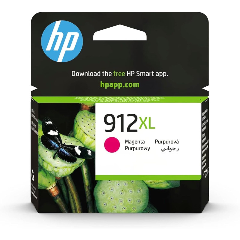 HP 912XL Cartouche d'Encre Magenta grande capacité Authentique (3YL82AE) pour HP OfficeJet Pro 8010 series / 8020 series 1 Paque HP 912XL Cartouche d'Encre Magenta grande capacité Authentique (3YL82AE) pour HP OfficeJet Pro 8010 series / 8020 series 1 Paque