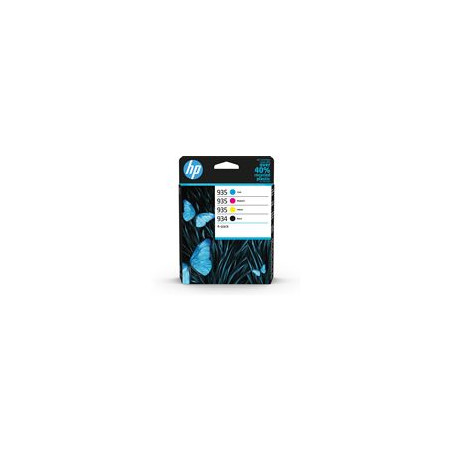 HP 934 Pack de 4 Cartouches d'encre Noire/ 935 Pack de 4 Cartouches d'encre Cyan/Magenta/Jaune Authentiques