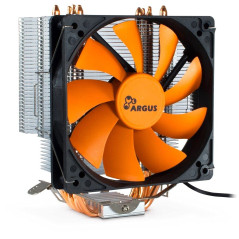 Inter-Tech Argus SU-260 Processeur Refroidisseur 12 cm Noir, Orange