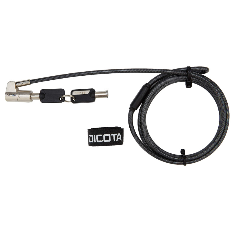 Dicota D31699 câble antivol Noir 2 m - Câbles antivol (Noir, Ordinateur Portable, Plastique, Acier, PVC, 2 m, 4,4 mm) Dicota D31699 câble antivol Noir 2 m - Câbles antivol (Noir, Ordinateur Portable, Plastique, Acier, PVC, 2 m, 4,4 mm)