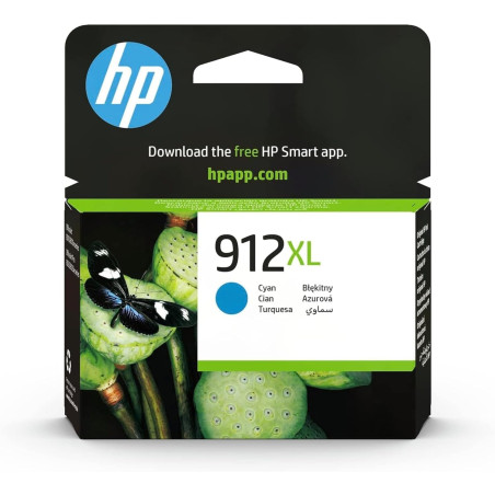 HP 912XL Cartouche d'Encre Cyan grande capacité Authentique (3YL81AE) pour HP OfficeJet Pro 8010 series / 8020 series