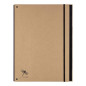 Pagna Classeur à 7 compartiments Pur en carton recyclé recouvert de papier kraft noir Pagna Classeur à 7 compartiments Pur en carton recyclé recouvert de papier kraft noir