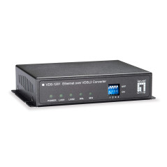 LevelOne VDS-1201 convertisseur de Support réseau 100 Mbit/s Noir