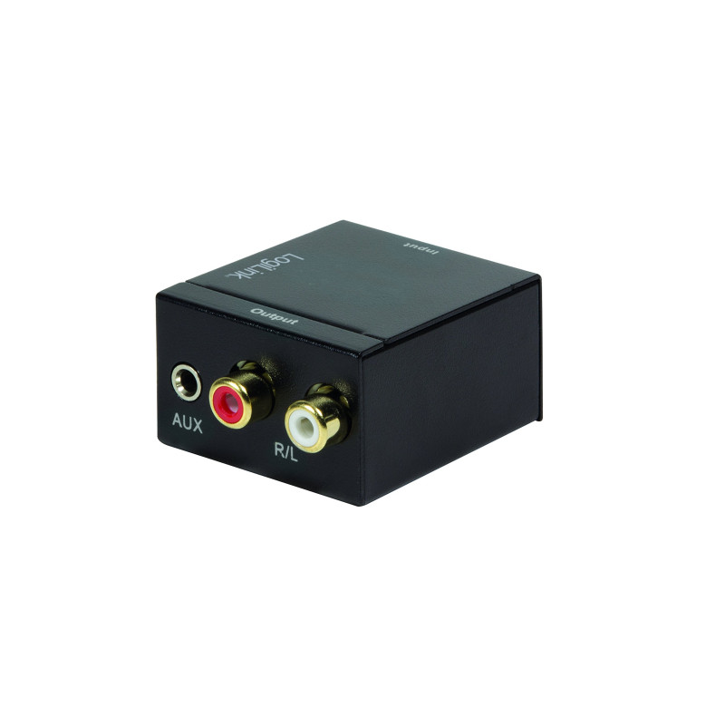 Logililogilink ca0102 coaxial et TOSLINK Convertisseur audio analogique L/R sur table, Circuit de bruit libre transferts Noir NK Logililogilink ca0102 coaxial et TOSLINK Convertisseur audio analogique L/R sur table, Circuit de bruit libre transferts Noir NK