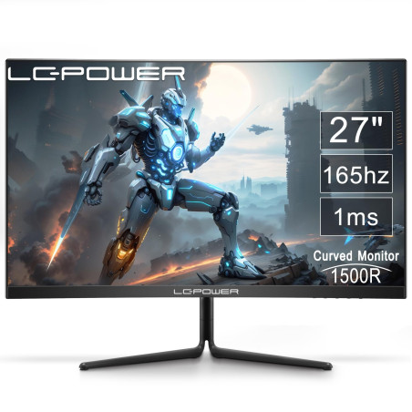 LC-Power LC-M27-FHD-165-C écran Plat de PC 68,6 cm (27") 1920 x 1080 Pixels Full HD Noir