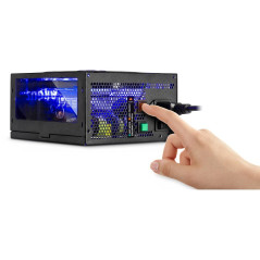 Inter-Tech Argus RGB-500W II unité d'alimentation d'énergie 20+4 pin ATX Noir