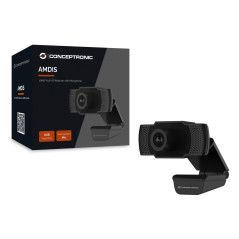 Conceptronic - Webcam FHD AMDIS - 1080P - USB 3.6MM - 30 FPS - Angulo Vision 90º - Microfono integrado