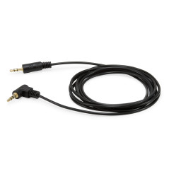 Equip 147084 Câble audio 3,5 mm mâle vers mâle stéréo coudé à 90° Noir