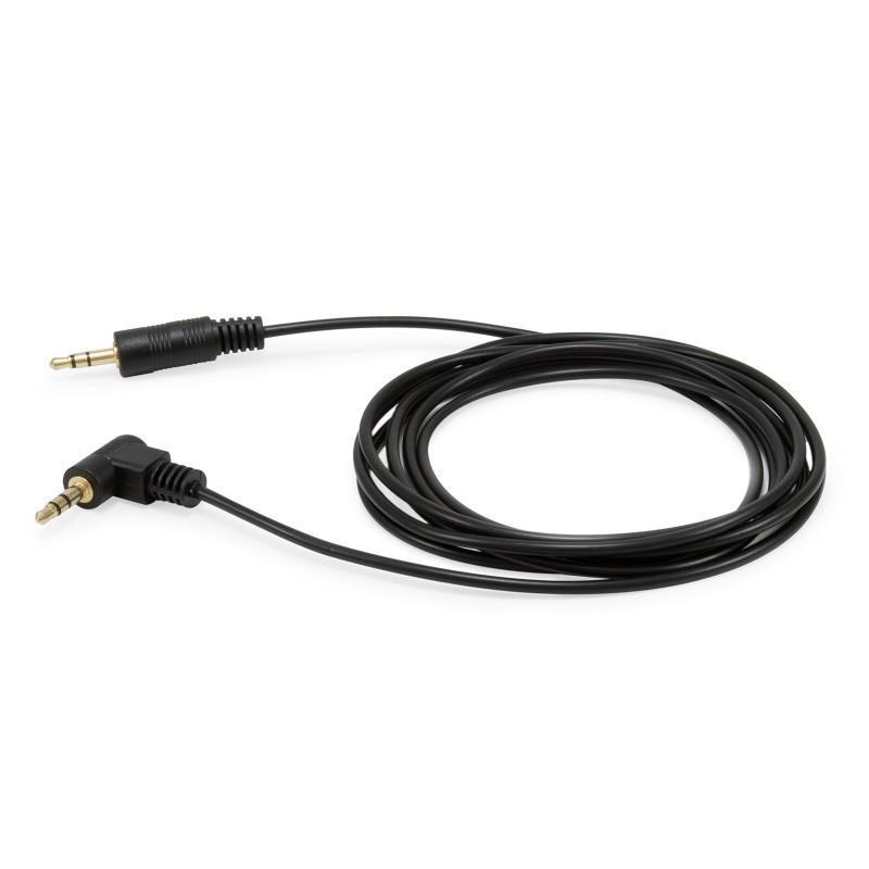 Equip 147084 Câble audio 3,5 mm mâle vers mâle stéréo coudé à 90° Noir Equip 147084 Câble audio 3,5 mm mâle vers mâle stéréo coudé à 90° Noir