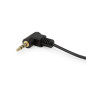 Equip 147084 Câble audio 3,5 mm mâle vers mâle stéréo coudé à 90° Noir Equip 147084 Câble audio 3,5 mm mâle vers mâle stéréo coudé à 90° Noir