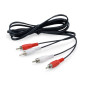 Equip 147094 Câble Audio 2 x RCA / 2 x RCA mâle vers mâle Noir 2,5 m Equip 147094 Câble Audio 2 x RCA / 2 x RCA mâle vers mâle Noir 2,5 m