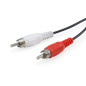 Equip 147094 Câble Audio 2 x RCA / 2 x RCA mâle vers mâle Noir 2,5 m Equip 147094 Câble Audio 2 x RCA / 2 x RCA mâle vers mâle Noir 2,5 m