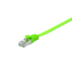 Equip 607640 Câble plat U/FTP catégorie 6A Vert 1 m