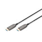 DIGITUS Câble HDMI en fibre optique – 30 m – UHD 8k 60 Hz 4k 120 Hz – HDMI 2.1 – 48 Gbps – eARC, HDR, HDCP 2.2, CEC – Câble hybr DIGITUS Câble HDMI en fibre optique – 30 m – UHD 8k 60 Hz 4k 120 Hz – HDMI 2.1 – 48 Gbps – eARC, HDR, HDCP 2.2, CEC – Câble hybr