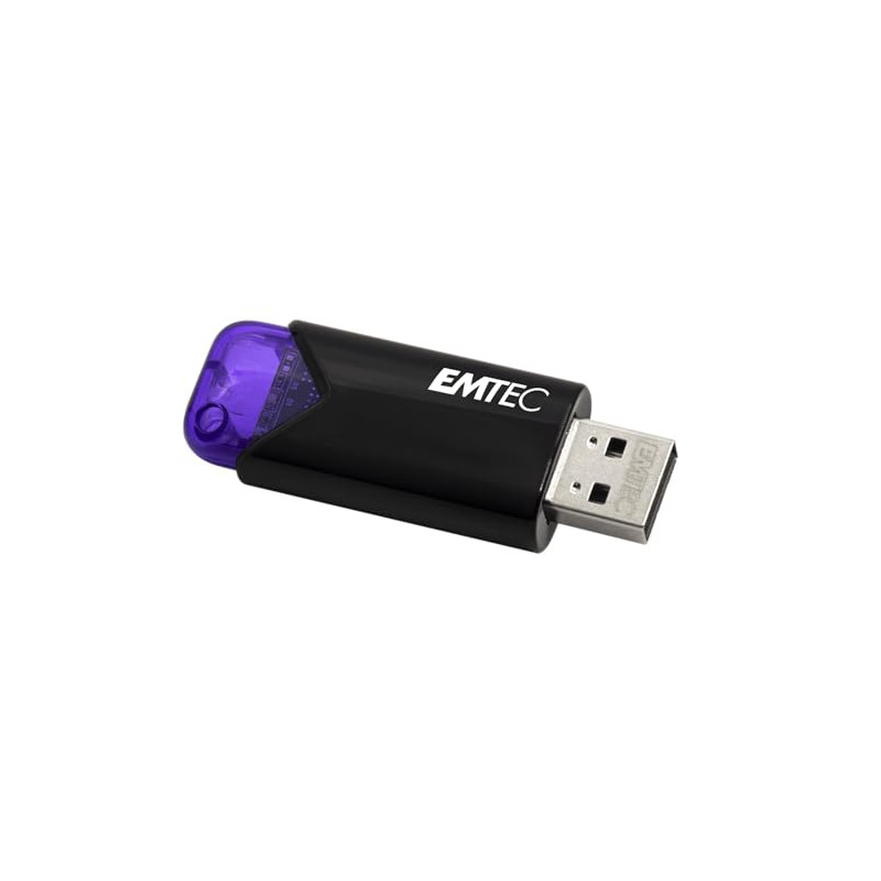 Emtec Clé USB 3.0 (3.2) Click Easy B113, Mémoire Flash Drive de 128 Go, Stockage Externe, Lecture 20 Mb/s, Écriture 10 Mb/s, Cli Emtec Clé USB 3.0 (3.2) Click Easy B113, Mémoire Flash Drive de 128 Go, Stockage Externe, Lecture 20 Mb/s, Écriture 10 Mb/s, Cli