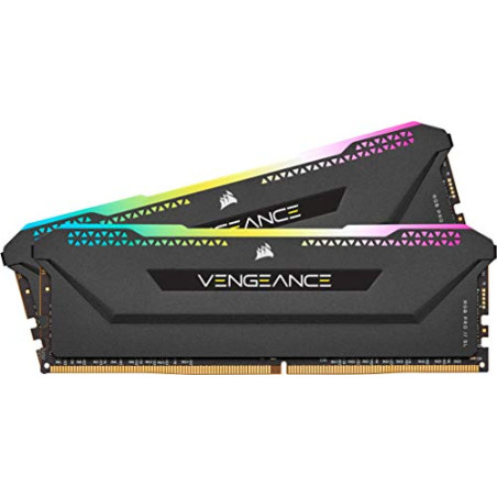 Corsair Vengeance RGB PRO SL 32GB (2x16GB) DDR4 3200MHz C16, Kit de mémoire de bureau éclairé (10 LEDs RGB adressables individue