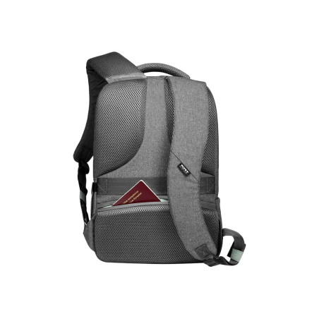 port designs sac à dos pc pour ordinateur portable avec housse de protection eco yosemite 18 litres 15.6 pouces gris