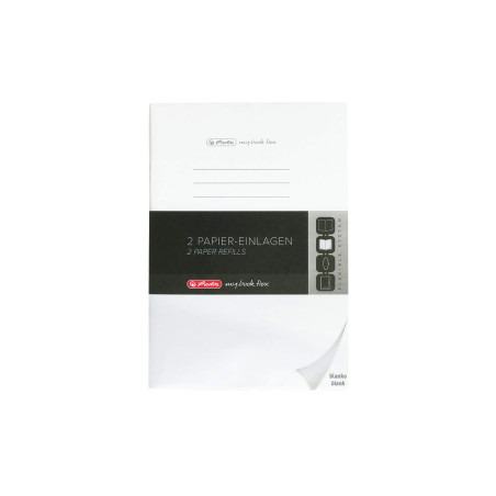 herlitz 50034109 Recharge pour cahiers Flex A4 2 x 40 feuilles blanches