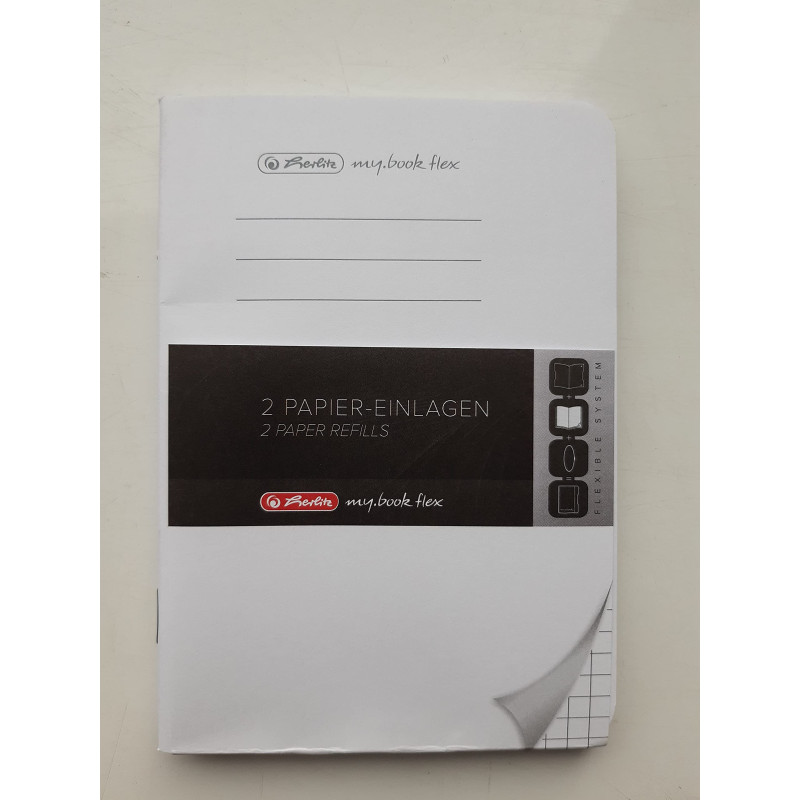Herlitz 50034154 Recharge pour cahier Flex A6 2 x 40 feuilles quadrillées Herlitz 50034154 Recharge pour cahier Flex A6 2 x 40 feuilles quadrillées